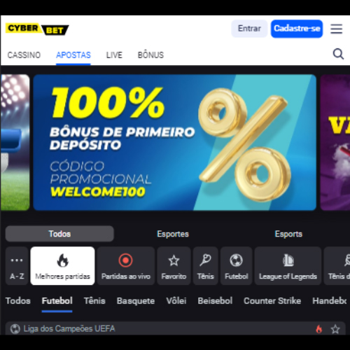 App de aposta de futebol