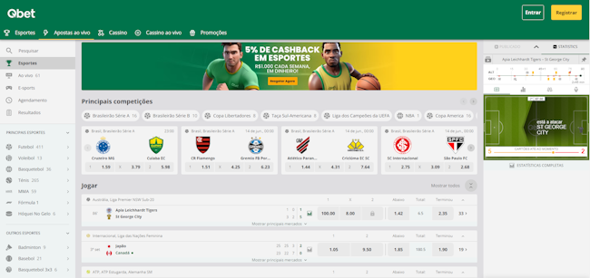 Tabela atualizada serie b